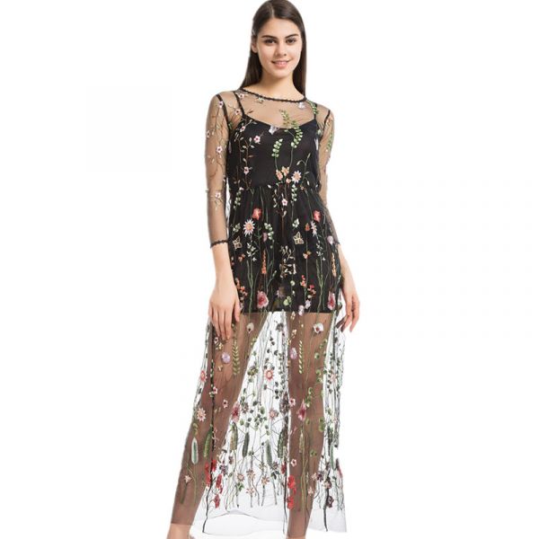 Vestido Bordado Luciana Cod 1185
