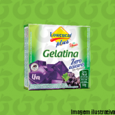 Gelatina Zero Plus Stevia Uva 10 Gramas Lowçúcar