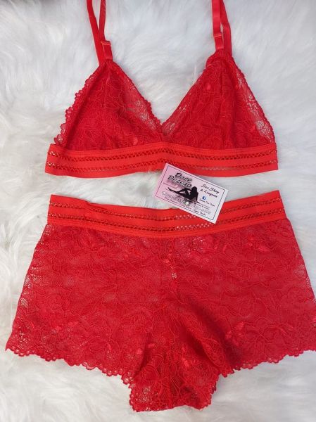 conjunto renda short