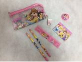 Kit Escolar Com Estojo Das Princesas Disney