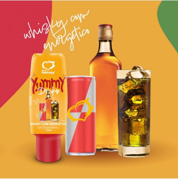 Gel Yummy - whisky e energetico