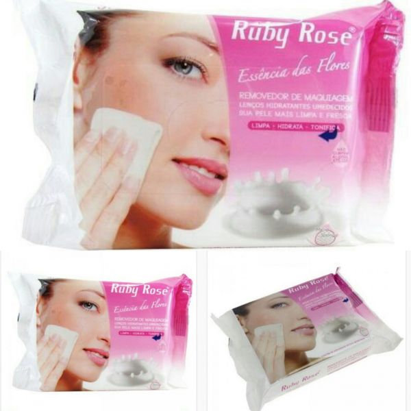 Demaquilante-Lenço removedor de maquiagem Ruby Rose
