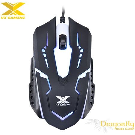 MOUSE USB OPTICO VX DRAGONFLY 1000DPI PRETO