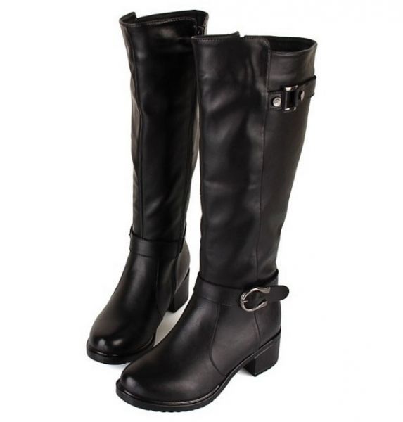 Estilo europeu de couro genuinie inverno