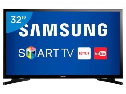 Smart TV LED 32” Samsung UN32J4300 - Conversor Digital Wi-Fi 2 HDMI 1 USB