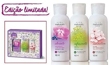 Presente Mini Loções Naturals Avon