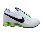 Tênis Nike Shox Junior Branco e Verde Limão 12514