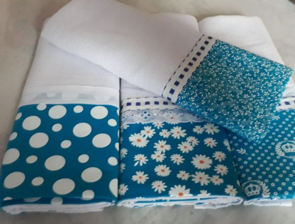 Panos De Pratos C/barrado 45x70 Com 30 Peças