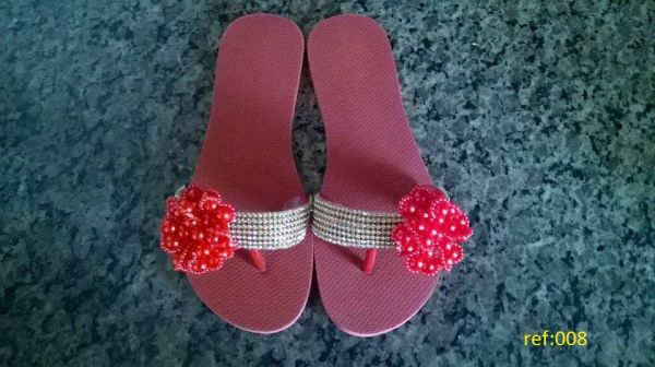 CHINELOS FEMININOS  FLAT BORDADO