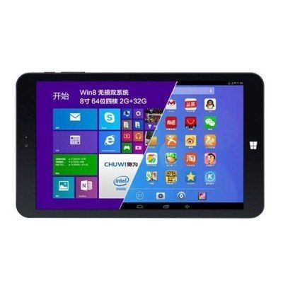 Tablet Pc Chuwi Vi8, Quad Core + Hd 8.0 + 2gb 32gb Preto