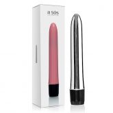 Vibrador Personal Multivelocidade Cromado - 18cm