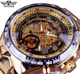 Vencedor Novo Número Projeto Do Esporte Montre Homme Bezel Ouro Relógio Mens Relógios Top Marca de L
