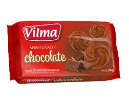 BISCOITO AMANTEIGADO VILMA CHOCOLATE 300GRS