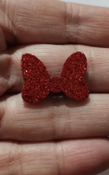 Laço Grande Minnie Vermelho (120 Adesivos)