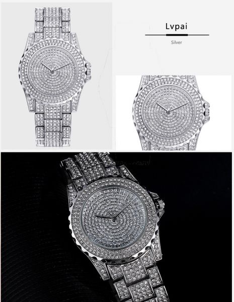Relógio Feminino Cristal De Luxo 100% Original