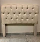 Cabeceira Casal Hera 140 Corino Bege SR Cabec