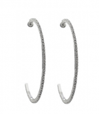 Argola Média Com Strass
