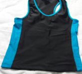 Top GG azul/preto novo