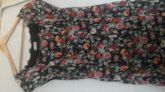Vestido floral  fundo preto Pinoducci