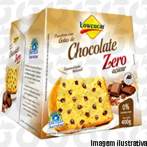 Panettone Zero Açúcar Chocolate 400 Gramas Lowçúcar