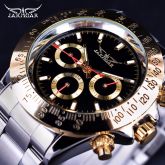 Relógio Masculino De Luxo Dourado-prata Homens Elegantes Top
