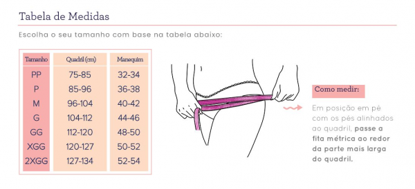 _Calcinha Absorvente Bela Gil P - Rosa e Azul