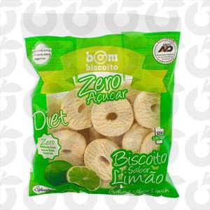 Biscoito de Limão Zero Açúcar 100 Gramas Bom Biscoito