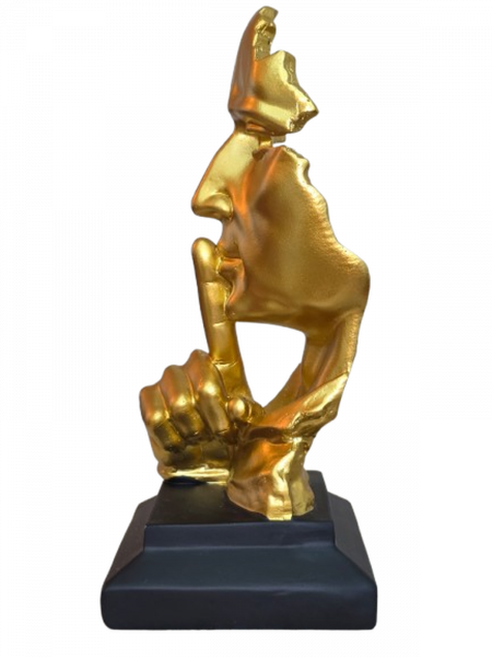 Decoração Faces Estatueta Figura Abstrata de Homem Resina 20 cm