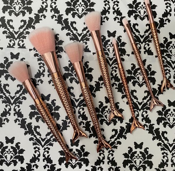 Kit pincéis sereia 7 peças