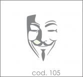 Anonymous Adesivos em Recorte