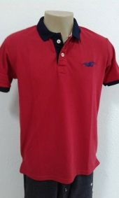 CAMISETA POLO HOLLISTER COLARINHO - MASCULINA