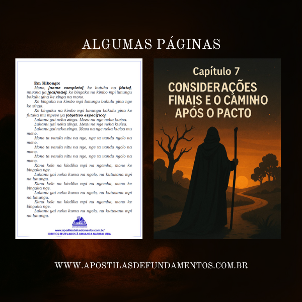 APOSTILA PACTO COM ANCESTRAL NA QUIMBANDA
