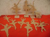 KIT 10 BAILARINAS 20 CM ALTURA COM BASE