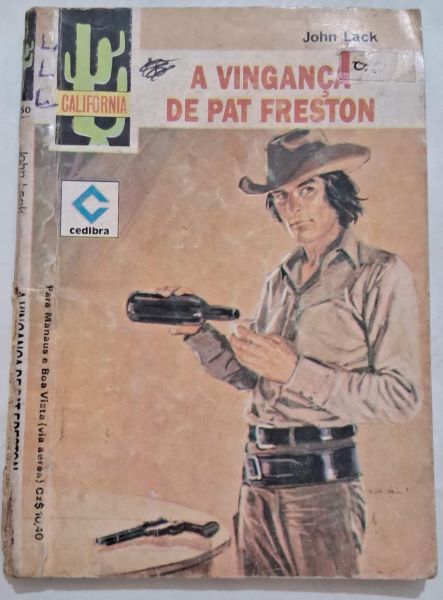 Bolsilivro Faroeste California Cedibra Vingança Pat Freston John Lack