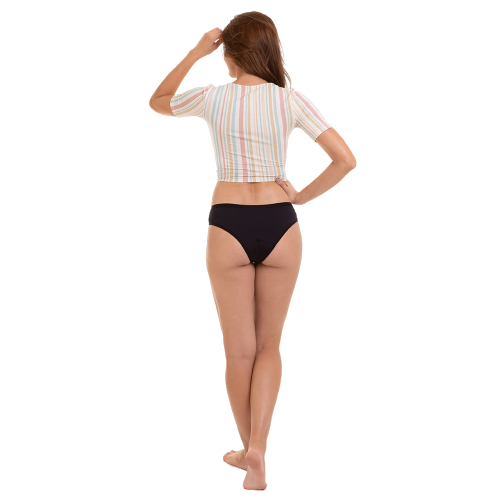 Calcinha Absorvente Violeta Cup - G - Preta