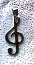 PINGENTE CLAVE DE SOL EM AÇO