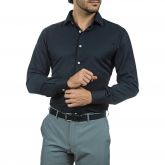Camisa Social Slim Masculina Preta Lisa