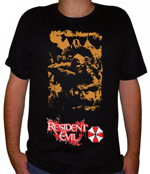 camiseta Resident Evil - Mercenários da Umbrella