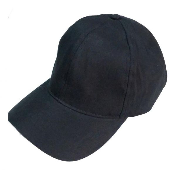 Boné Liso preto Com Regulagem Aba Curvada -PROMOÇÃO!