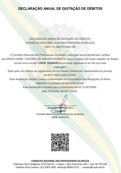 MARIA IZABEL TOSCANO DE AZEVEDO BORECK