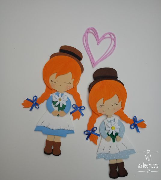 Aplique para caderno Anne