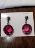 Brinco Cristal Rosa