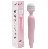 VIBRADOR VARINHA MÁGICA COM 10 VIBRAÇOES COR ROSA E BRANCO