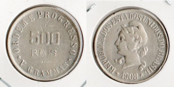 MAG  P683-2 500 R - 1908 - (tiragem 498.000 ) - BELÍSSIMA