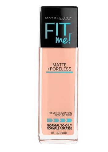 Maybelline New York Fit Me! Matte + Poreless Foundation cor: 125 Nude Beige