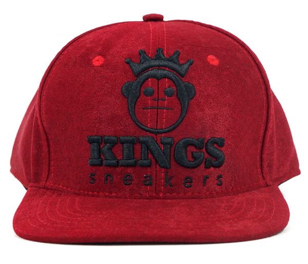 Boné Aba Reta Kings Sneakers Aveludado Bordô