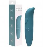 VIBRADOR PONTO G AVELUDADO COM FORMATO GOLFINHO COR ESMERALDA SEXY IMPORT