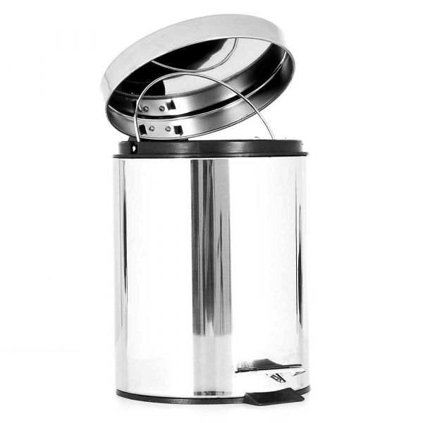 Lixeira Com Pedal Inox 5 Litros