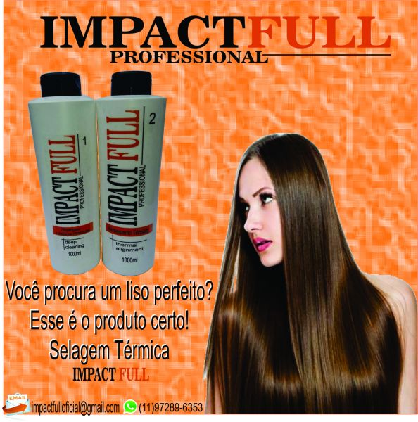 Promoção Selagem Termica + Shampoo Impact Full 1 lt