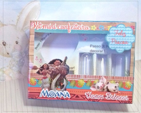 Arquivo silhouette kit mini confeiteiro Moana